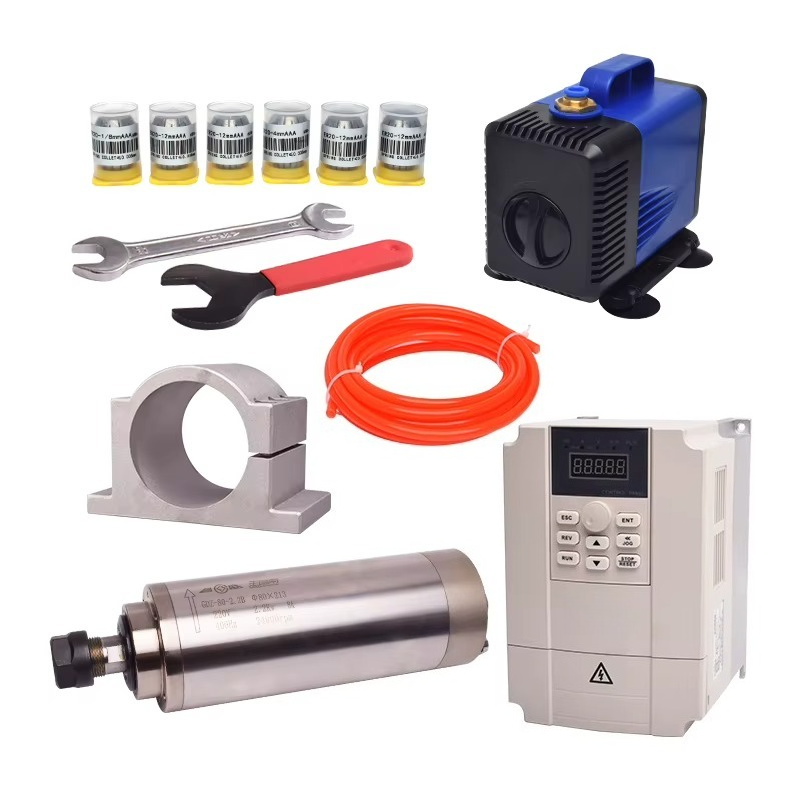 2.2Kw Water Cooled Spindle Kit Vfd - GDZ80 2,2 kW wassergekühlter Spindelmotor-Kit mit
