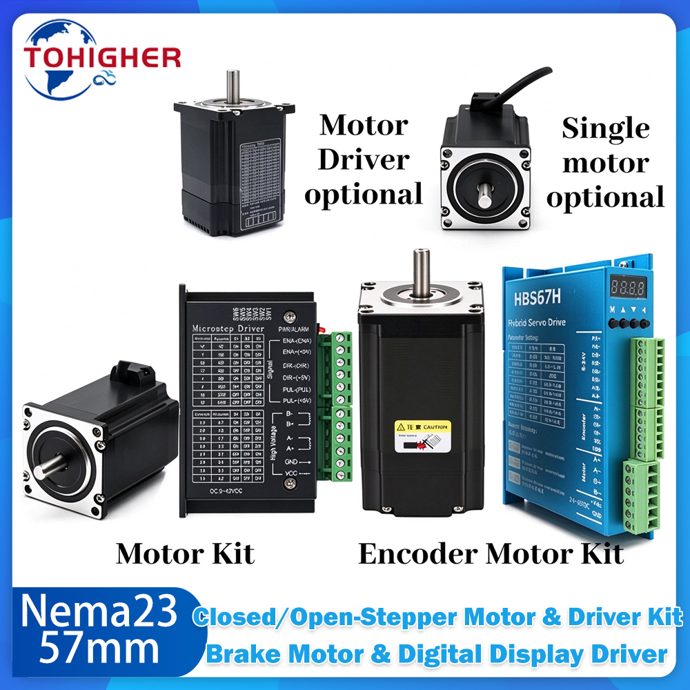 Nema 23 Closed Loop Stepper Motor Driver Kit - Nema23 57mm Schrittmotor-Kit mit geschlossenem Regelkreis
