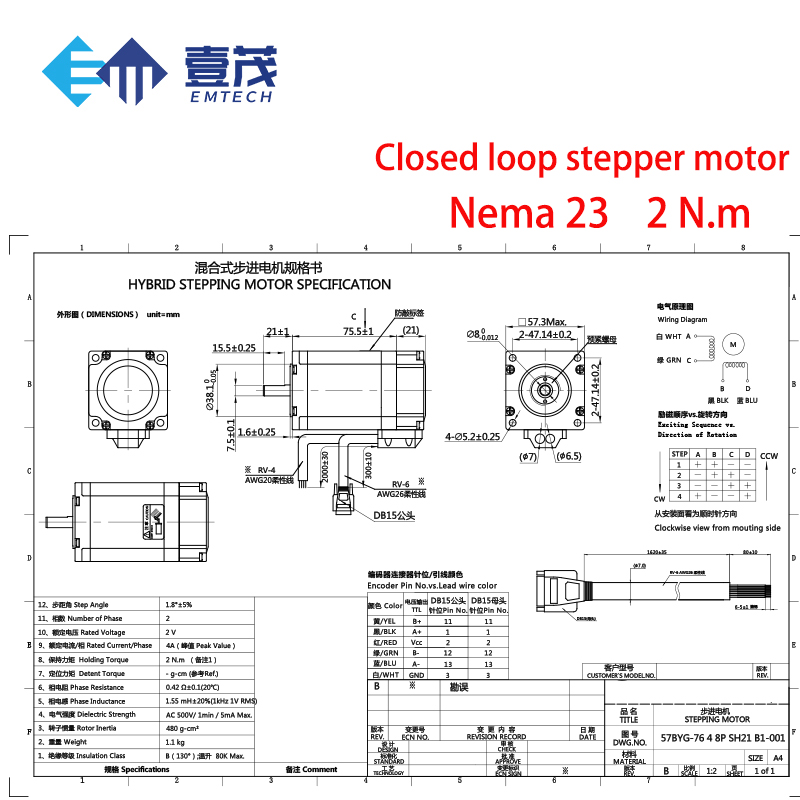 NEMA23 NEMA24 NEMA34 Geschloss – Nema 23 Closed Loop Stepper Motor Driver Kit Bewertung und Preis